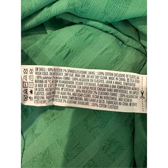 Forever 21 Tiered Midi Dress in Green Size S - Picture 6 of 6